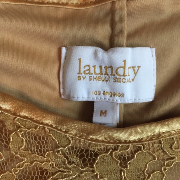 Laundry by Shelli Segal Chic golden lace top - Picture 2 of 7